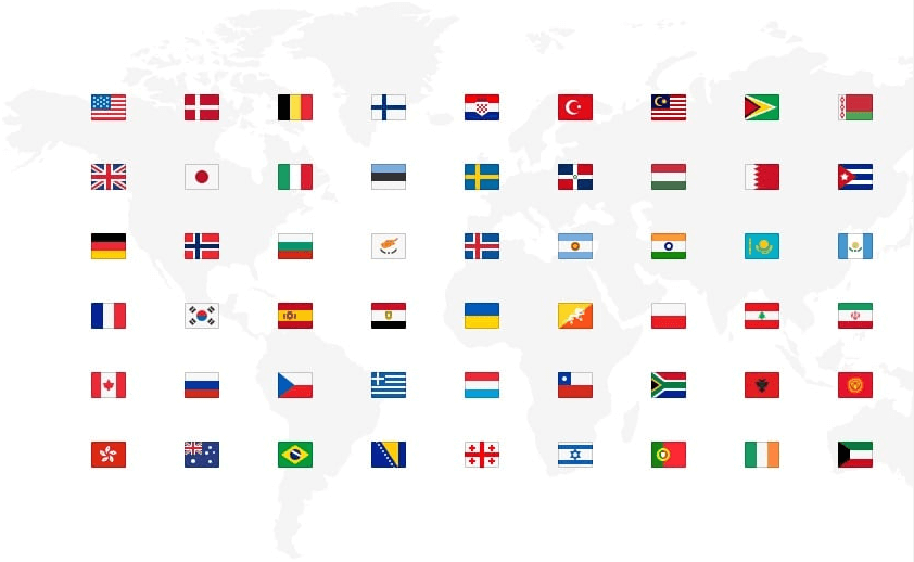 harta tarilor ce pot accesa NordVPN